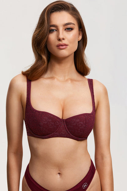 Floral Lightly Lined Balconette Bra